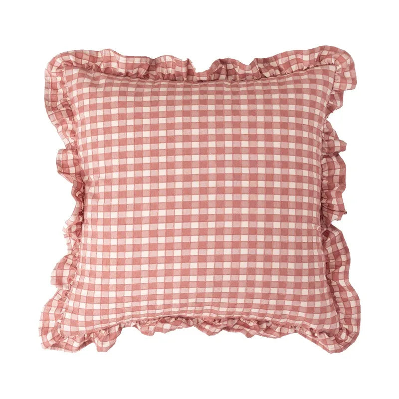 45x45cm Retro Plaid Pillowcase | Square Decorative Pillow Cover Decorative Pillow Cover PLUSH