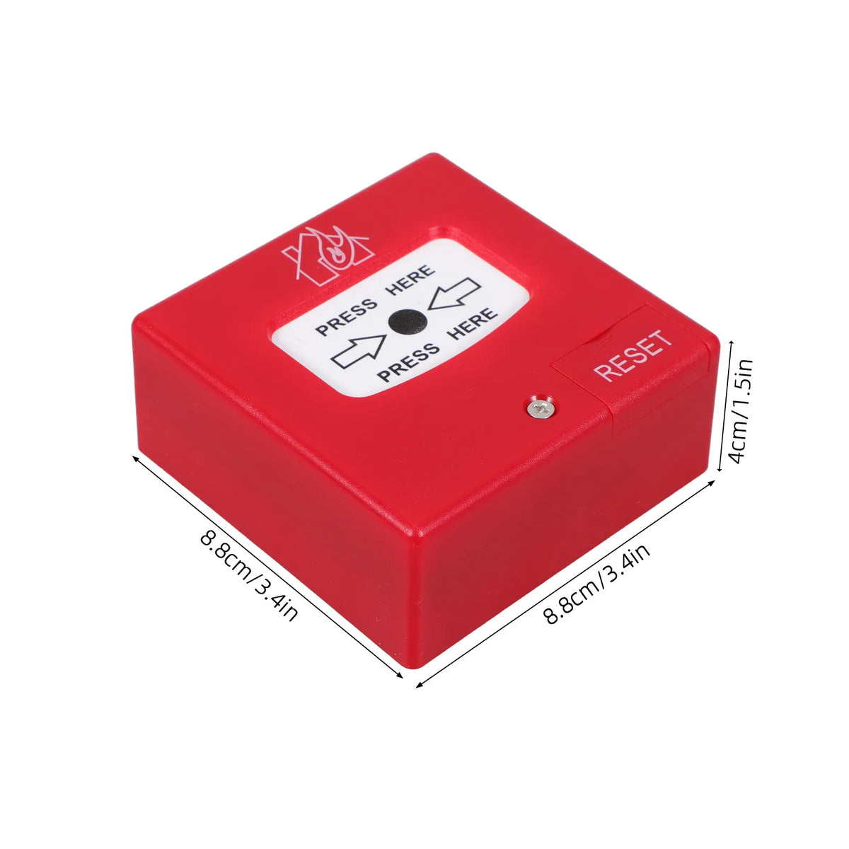 Manual Fire Alarm Call Point | Wall Mount Emergency Reset Button Fire Alarm Call Point PLUSH