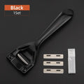 Leather Skiving Knife Set – DIY Carving & Cutting Tool Leather Craft Tool PLUSH Black