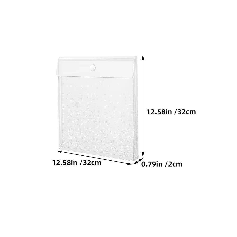 12pcs Transparent Plastic Document Folders for Scrapbook & Craft Document Folder Set PLUSH