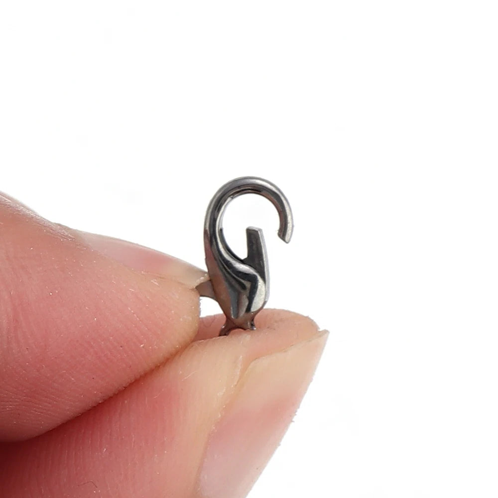 50pcs Zinc Alloy Lobster Clasps – DIY Jewelry Connectors Jewelry Clasps & Findings PLUSH