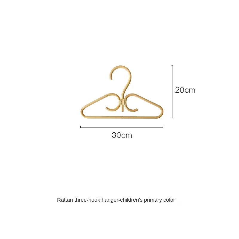 Natural Rattan Handmade Hooks Storage Organizer Hanger Rack Rattan Storage Hooks PLUSH Primary color
