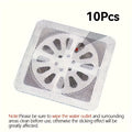 10pcs Disposable Shower Drain Hair Catcher Mesh Strainer Filter Drain Hair Catcher PLUSH 10pcs