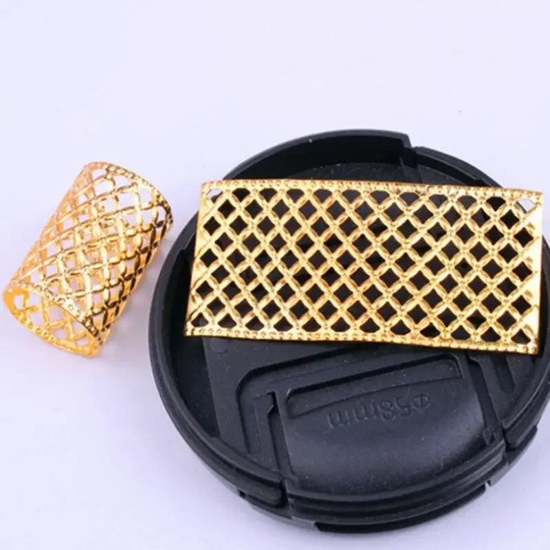 10pcs Silver Dreadlock Beads – Hair Braid Cuffs & Clips Hair Bead Cuffs PLUSH