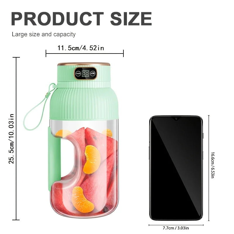 Portable 10-Blade Juicer Cup 1500ml – Multi-Function Blender Portable Juicer Blender PLUSH