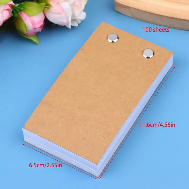 Blank Flip Book Kit 60/100 Sheets – Animation Paper & Screws Flip Book Kit PLUSH A2