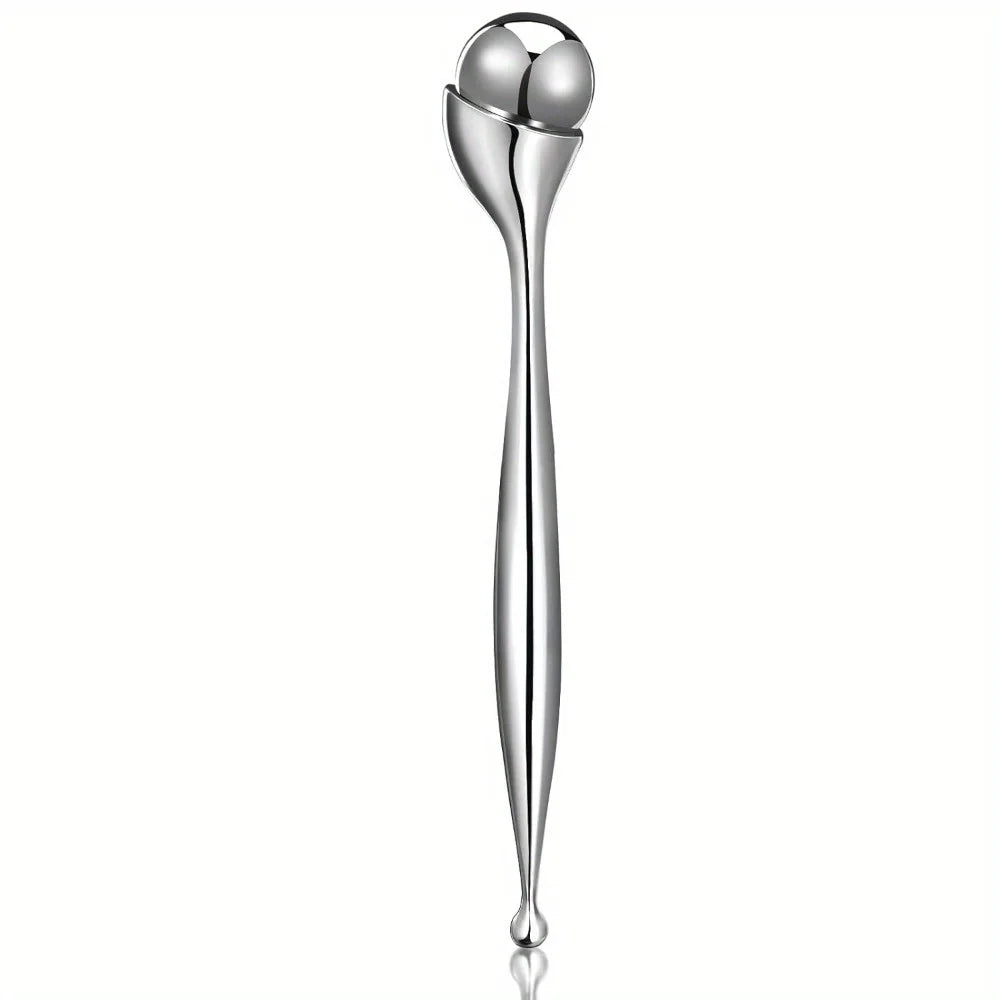 Stainless Steel Eye & Face Roller Massager | Daily Facial Care Face Roller Massager PLUSH Eye Roller