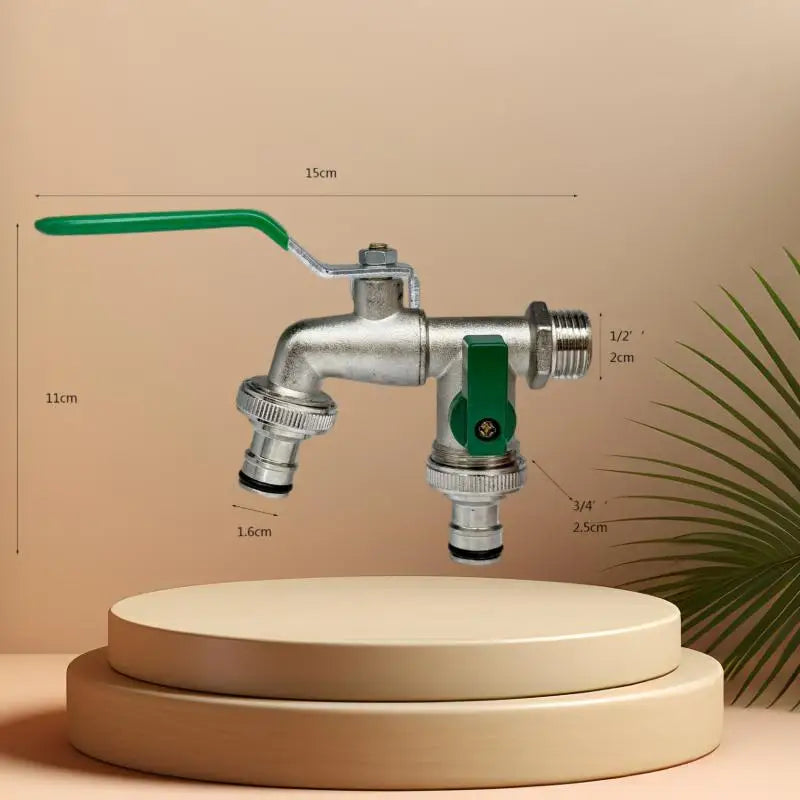 Brass Ball Valve Faucet 1/2" & 3/4" Garden Irrigation Tap Garden Ball Valve Faucet PLUSH