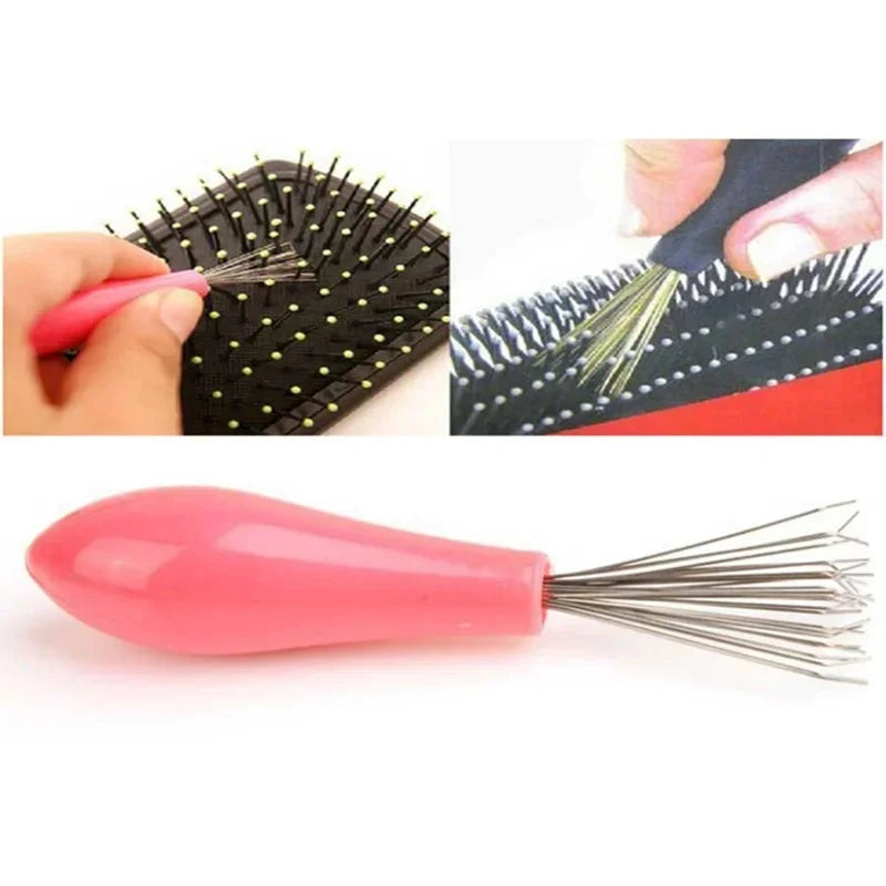 Hair Brush & Comb Cleaner Tool – Aluminum Handle Remover Hair Brush Cleaner PLUSH