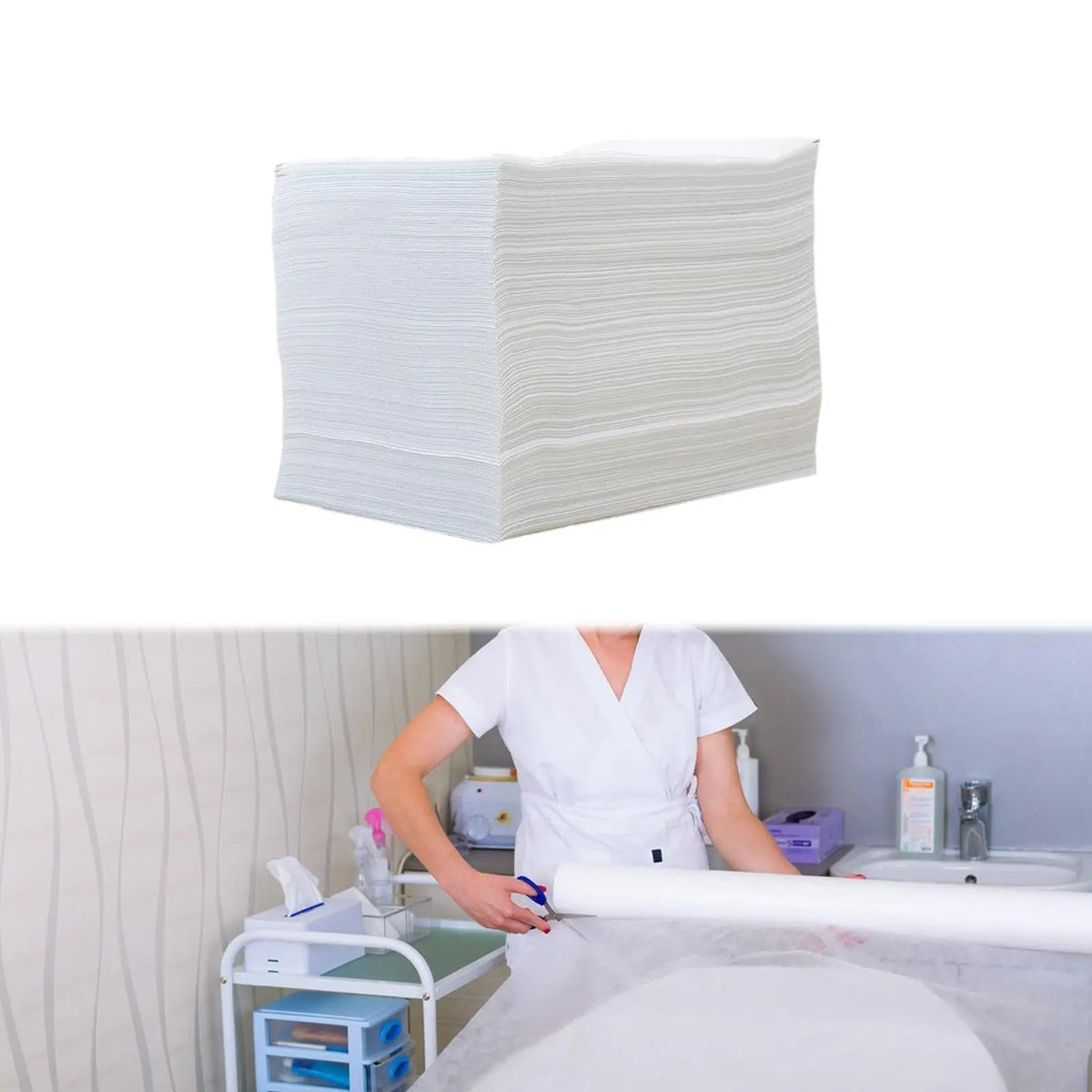 20-Pack Disposable Massage Table Sheets | Non-Woven Spa Covers Massage Table Sheets PLUSH