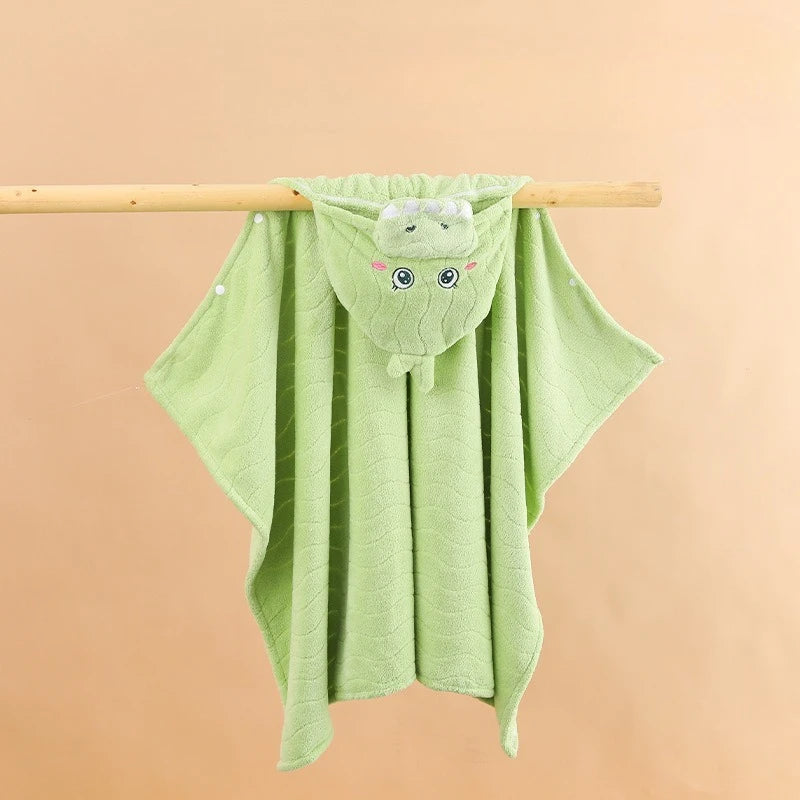 Animal Hooded Baby Bath Towel – Soft Newborn Swaddle 80x120cm Hooded Baby Towel PLUSH