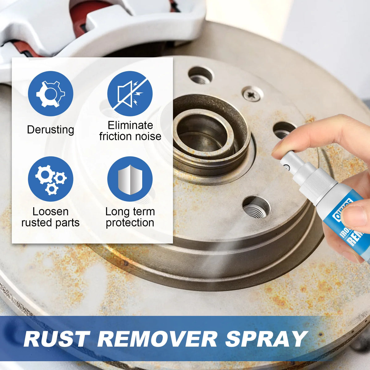 RayHong Metal Rust Remover Spray 30ml/100ml – Auto Parts Polish Rust Remover Spray PLUSH