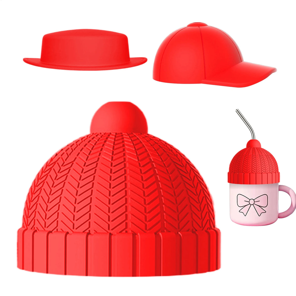 Reusable Silicone Mug Lid – Universal Dust-Proof Cup Cover Silicone Mug Lid PLUSH