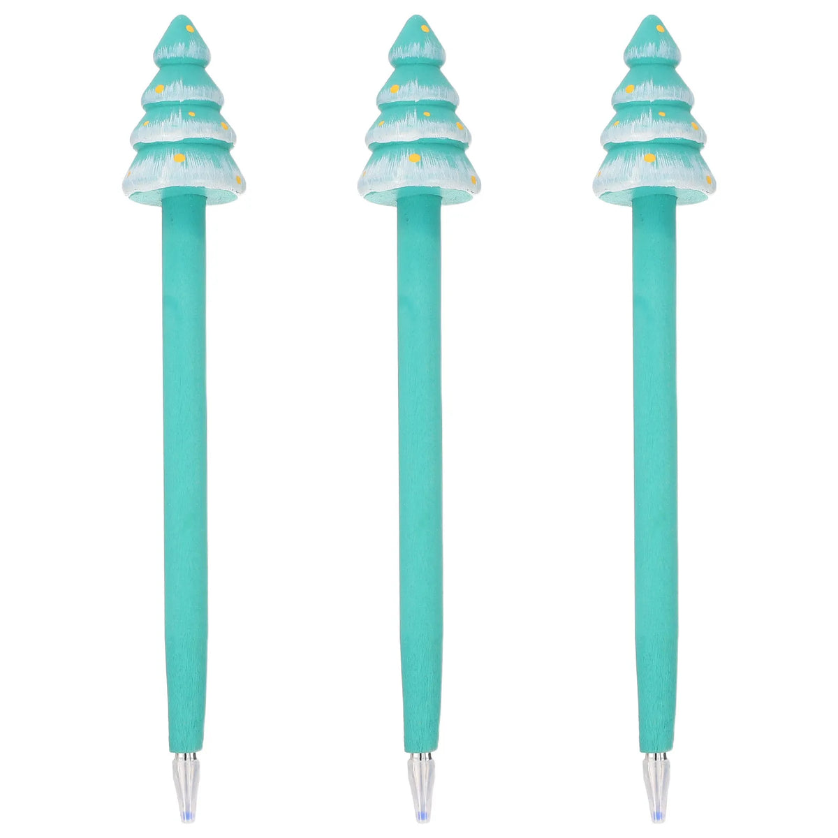 3pcs Christmas Tree Wooden Gel Ink Pens – Festive Writing Set Novelty Gel Pens PLUSH Default Title