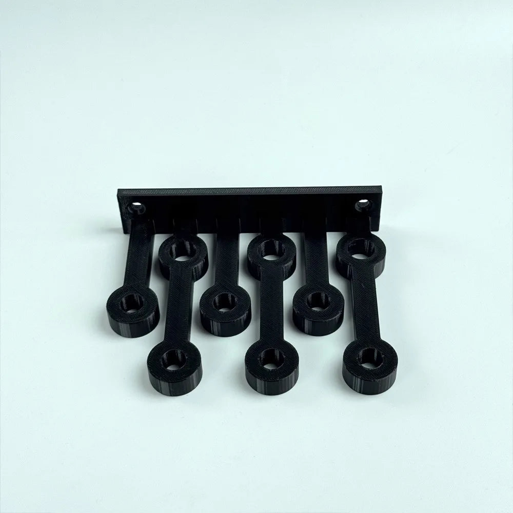 9-Hole Screwdriver Wall Rack – Garage Tool Organizer Tool Wall Rack PLUSH black