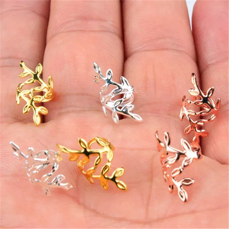 Gold & Silver Dreadlock Hair Rings – Adjustable Braid Cuffs Braid Hair Rings PLUSH