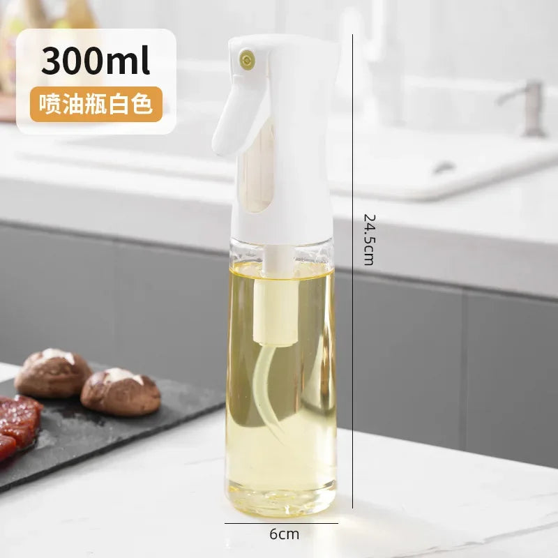 Oil Spray Bottle for Kitchen & Air Fryer – 200/300/500ml Oil Spray Bottle PLUSH White-300ml-1PCS