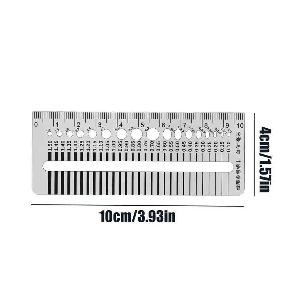 Stainless Steel Crack Gauge Ruler | High Precision Gap Tool Crack Gauge Ruler PLUSH 1PC