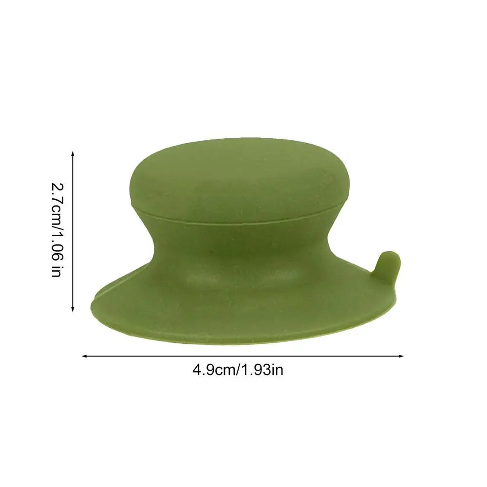 Silicone Universal Pot Lid Knob Replacement | Suction Handle Cookware Lid Knob PLUSH Green 1PC