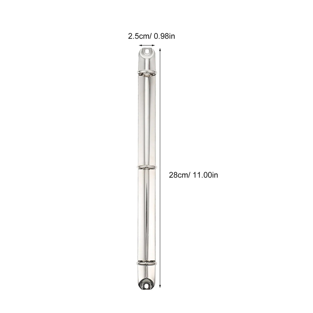 2-Pack A4 Metal Ring Binder Spine Mechanism – Smooth Polish Ring Binder Mechanism PLUSH
