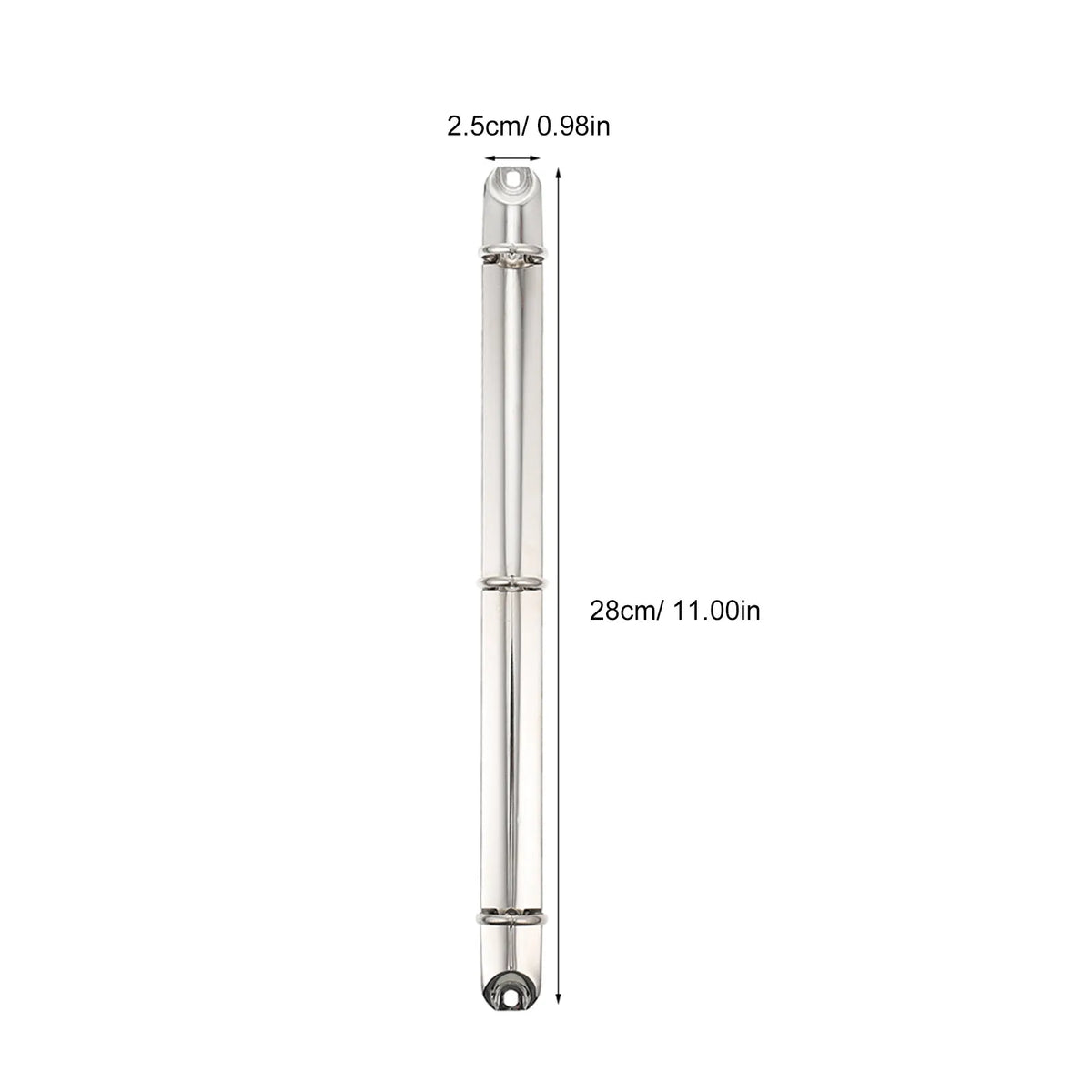 2-Pack A4 Metal Ring Binder Spine Mechanism – Smooth Polish Ring Binder Mechanism PLUSH
