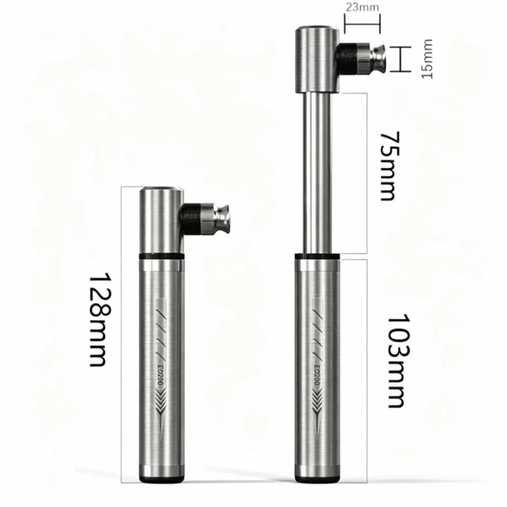 Mini Portable Bike Pump Aluminum Alloy – Universal Valve Mini Bike Pump PLUSH
