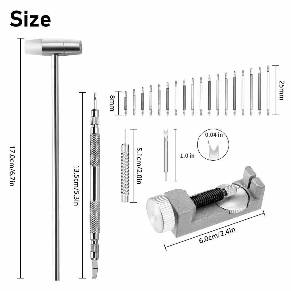 126 PCS Watch Repair Tool Kit – Bezel & Link Removal Set Watch Repair Kit PLUSH