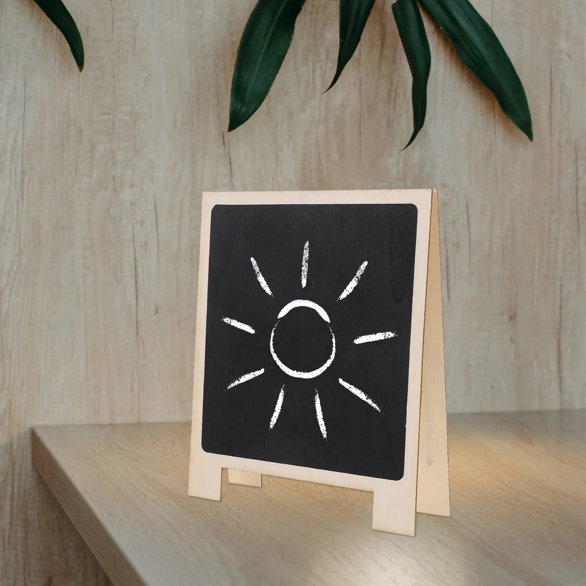 3pcs Mini Chalkboard Signs Tabletop Easel Blackboard Set Chalkboard Sign Set PLUSH