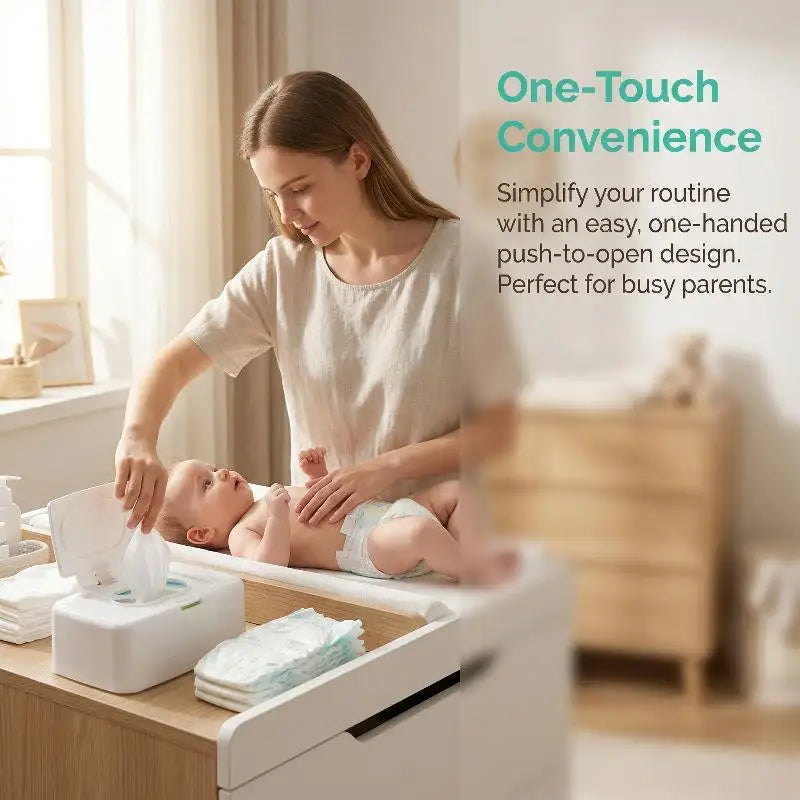 Portable Wipe Storage Container with Lid | Home, Car & Travel Wipe Storage Container PLUSH