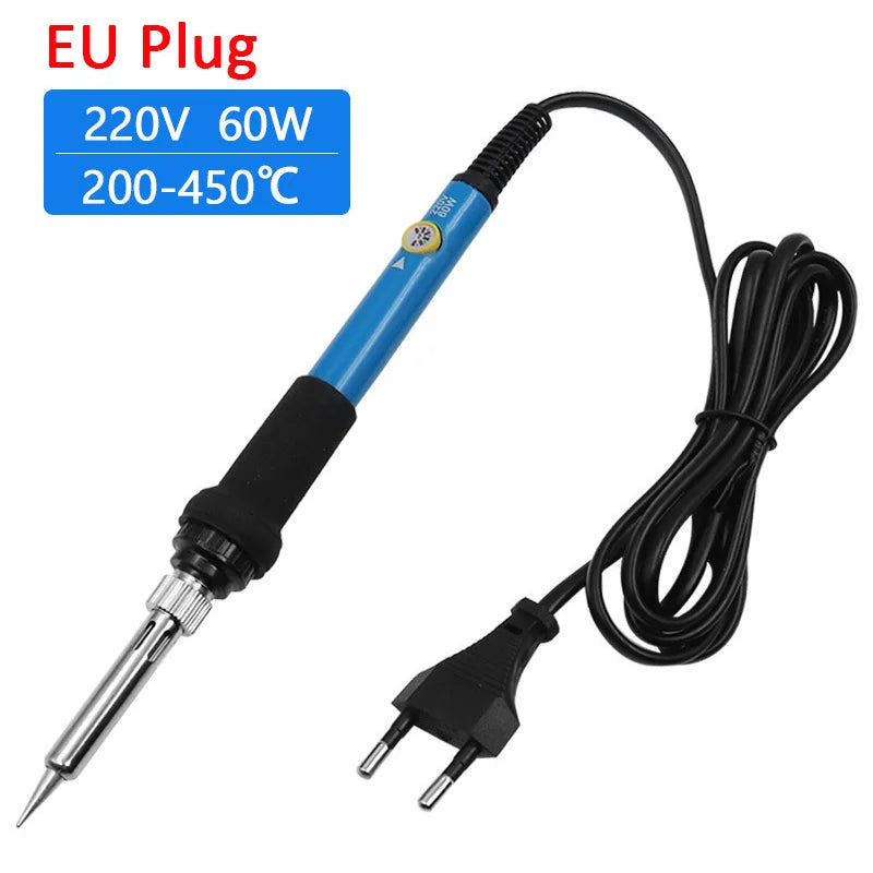ZWINCKY 60W Adjustable Temp Electric Soldering Iron 110V/220V Electric Soldering Iron PLUSH EU Plug China Mainland