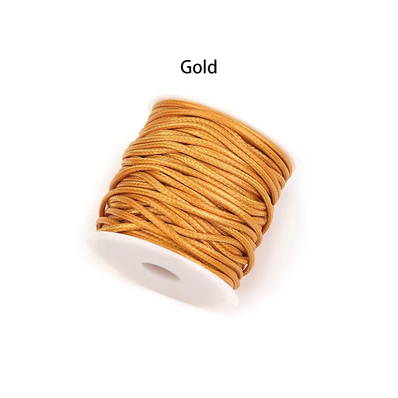 10 Yards 0.5mm Korea Waxed Thread – Leather & Bookbinding Waxed Craft Thread PLUSH gold 0.5mm