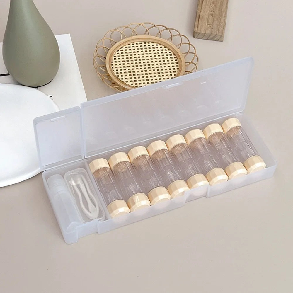 8 Pairs Contact Lens Case Set – 7 Colors, RGP Storage Contact Lens Case PLUSH