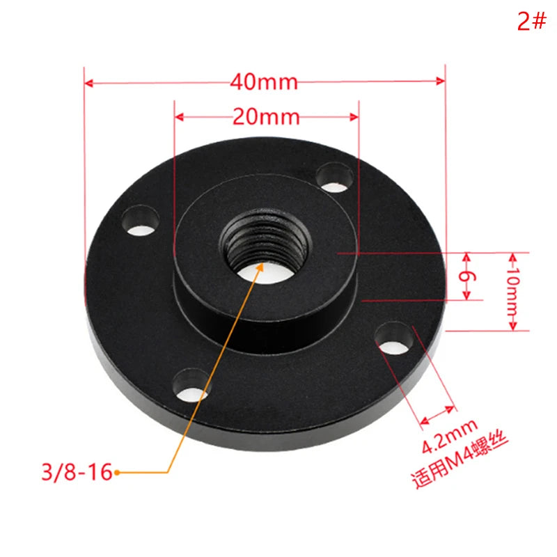 1/4" Thread Screw Nut Adapter – Tripod Mount for DSLR Cameras Tripod Mount Adapter PLUSH style 3