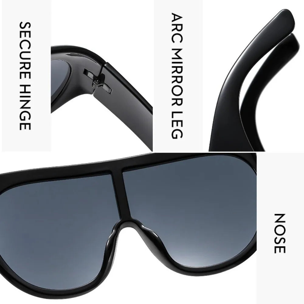 Oversized Square UV400 Sunglasses – Punk Vintage Style Women Oversized Sunglasses PLUSH