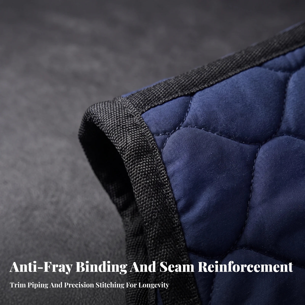 Quilted Contoured Saddle Pad – Cotton Horse Riding Tack Equestrian Saddle Pad PLUSH