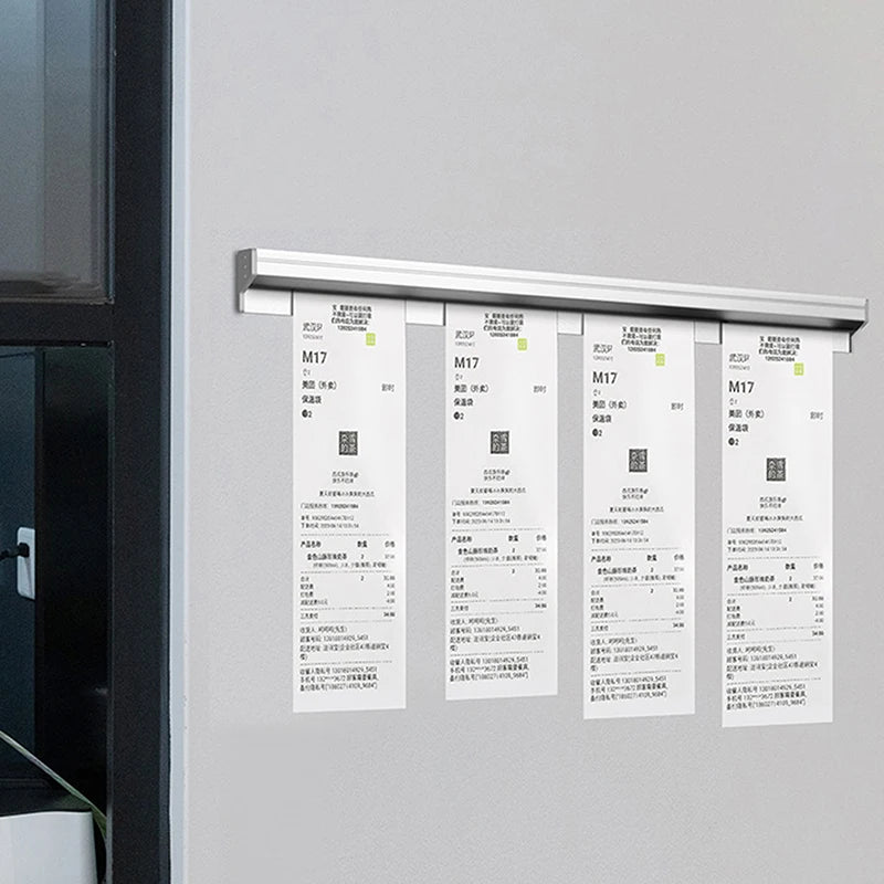 Aluminum Ticket Holder Rack 20–50cm | Kitchen Order Organizer Ticket Holder Rack PLUSH