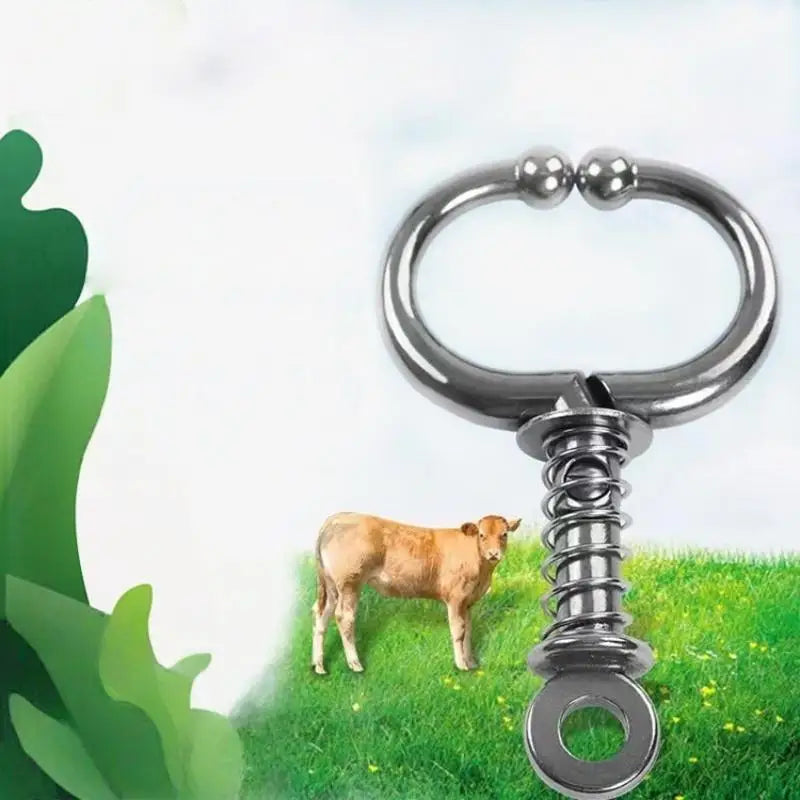 Stainless Steel Spring Cattle Nose Pliers – Cow Traction Tool Cattle Handling Tool PLUSH