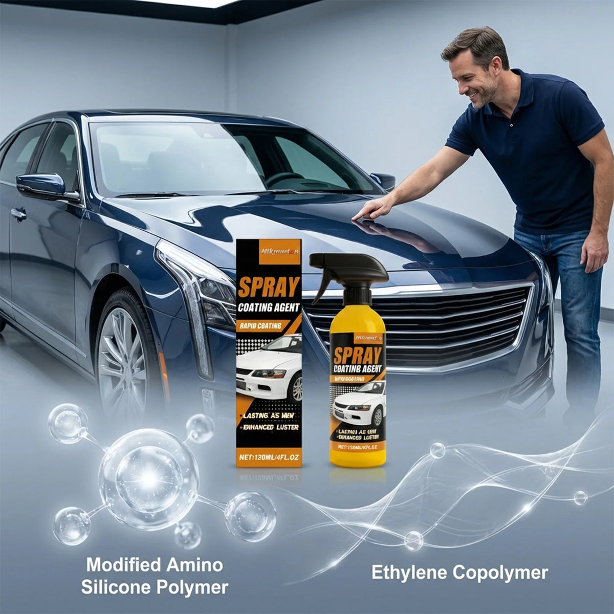Hikmarion Nano Ceramic Car Coating Spray – Hydrophobic Polish Car Ceramic Coating PLUSH