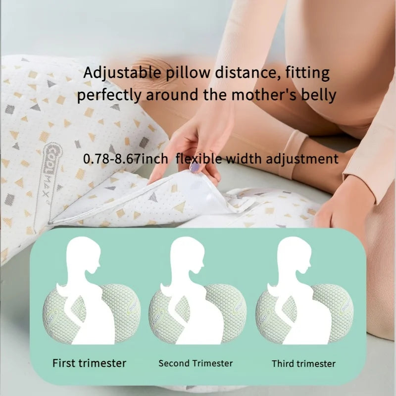 U-Shaped Full Body Pillow – Adjustable Pregnancy Support Cushion Body Support Pillow PLUSH