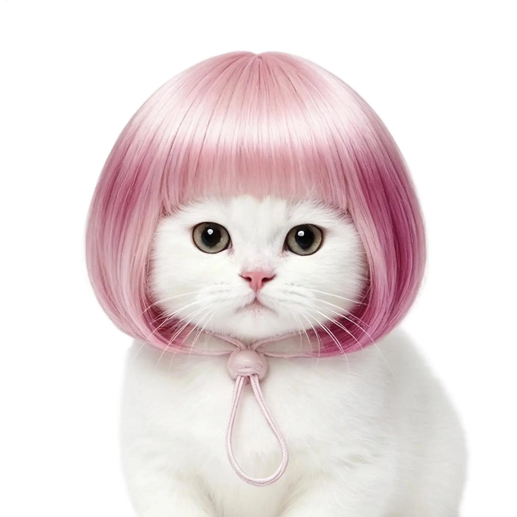 Funny Pet Cosplay Wig – Cat & Dog Costume Headdress Pet Costume Wig PLUSH