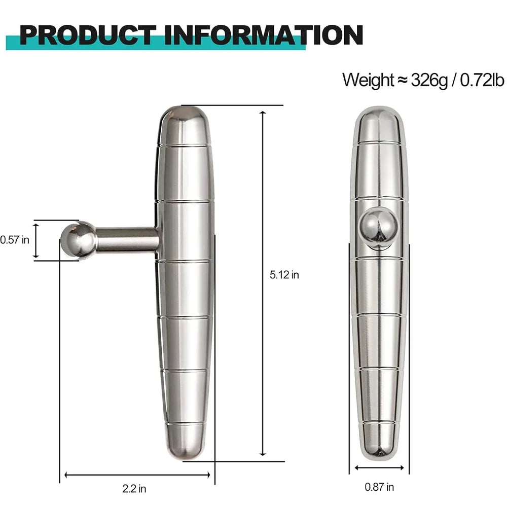 T-Bar Stainless Steel Deep Tissue Massage Tool | LSHOW Massage Tool PLUSH