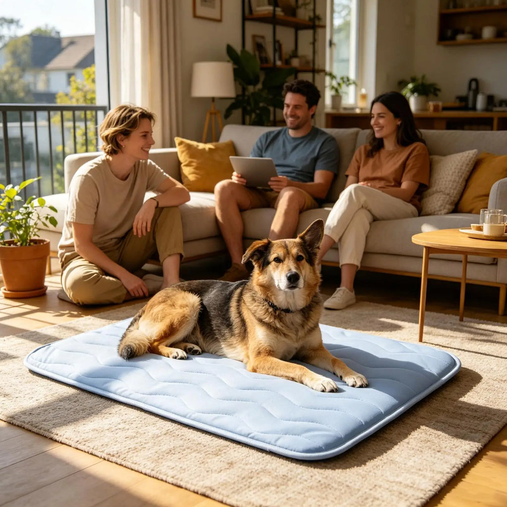 Dog & Cat Cooling Mat – Washable, Non-Slip, Breathable Pet Cooling Mat PLUSH