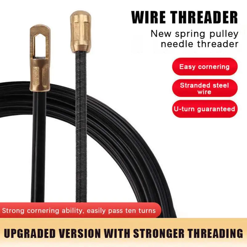 Nylon Cable Puller Spring Tape 5–30M | Flexible Wire Lead Tool Cable Puller Fish Tape PLUSH
