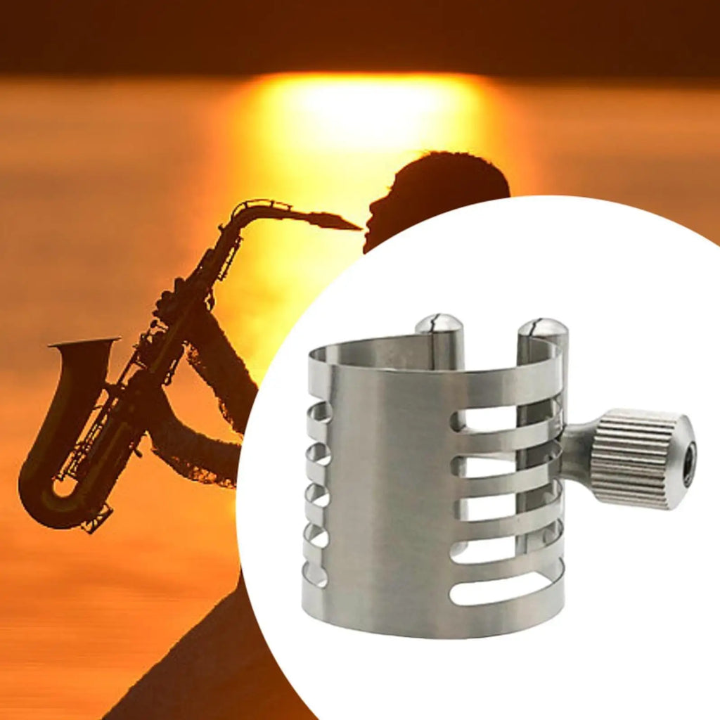 Saxophone Mouthpiece Ligature Metal Clip – Stainless Steel Fastener Saxophone Ligature Clip PLUSH