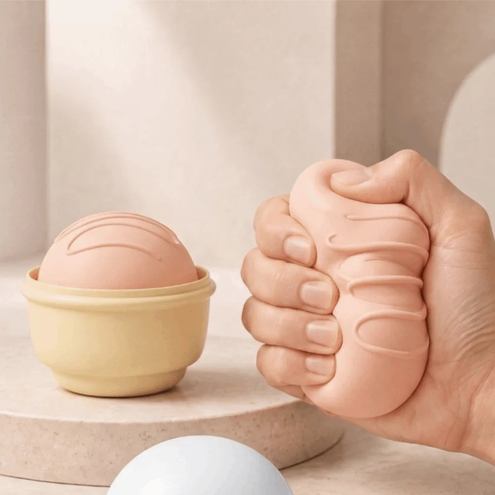 Soft Squishy Sensory Ball – Slow Rebound Fidget Toy Adults Sensory Fidget Toy PLUSH Peach Pink