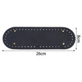PU Leather Bag Bottom Base Insert Shaper – Round & Oval DIY Bag Base Shaper PLUSH Oval 8X26cm
