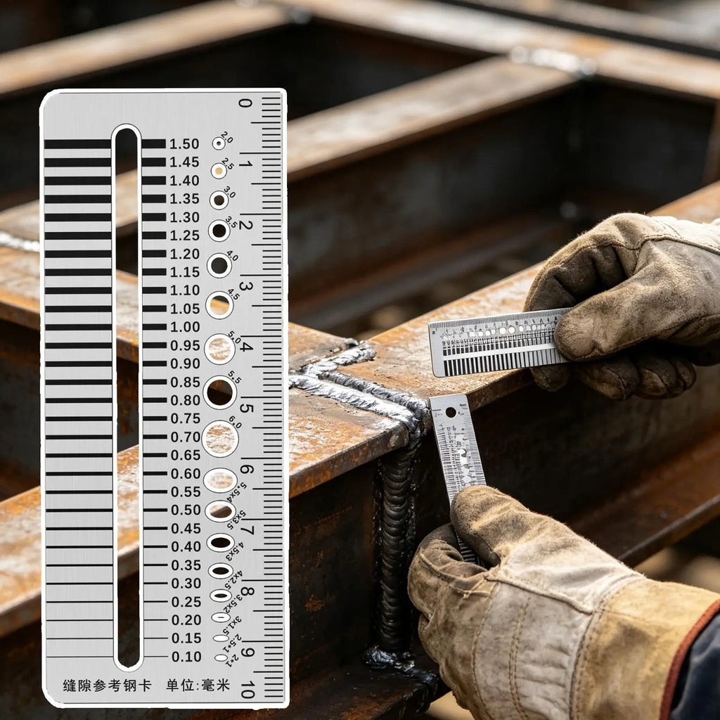 Stainless Steel Crack Gauge Ruler | High Precision Gap Tool Crack Gauge Ruler PLUSH
