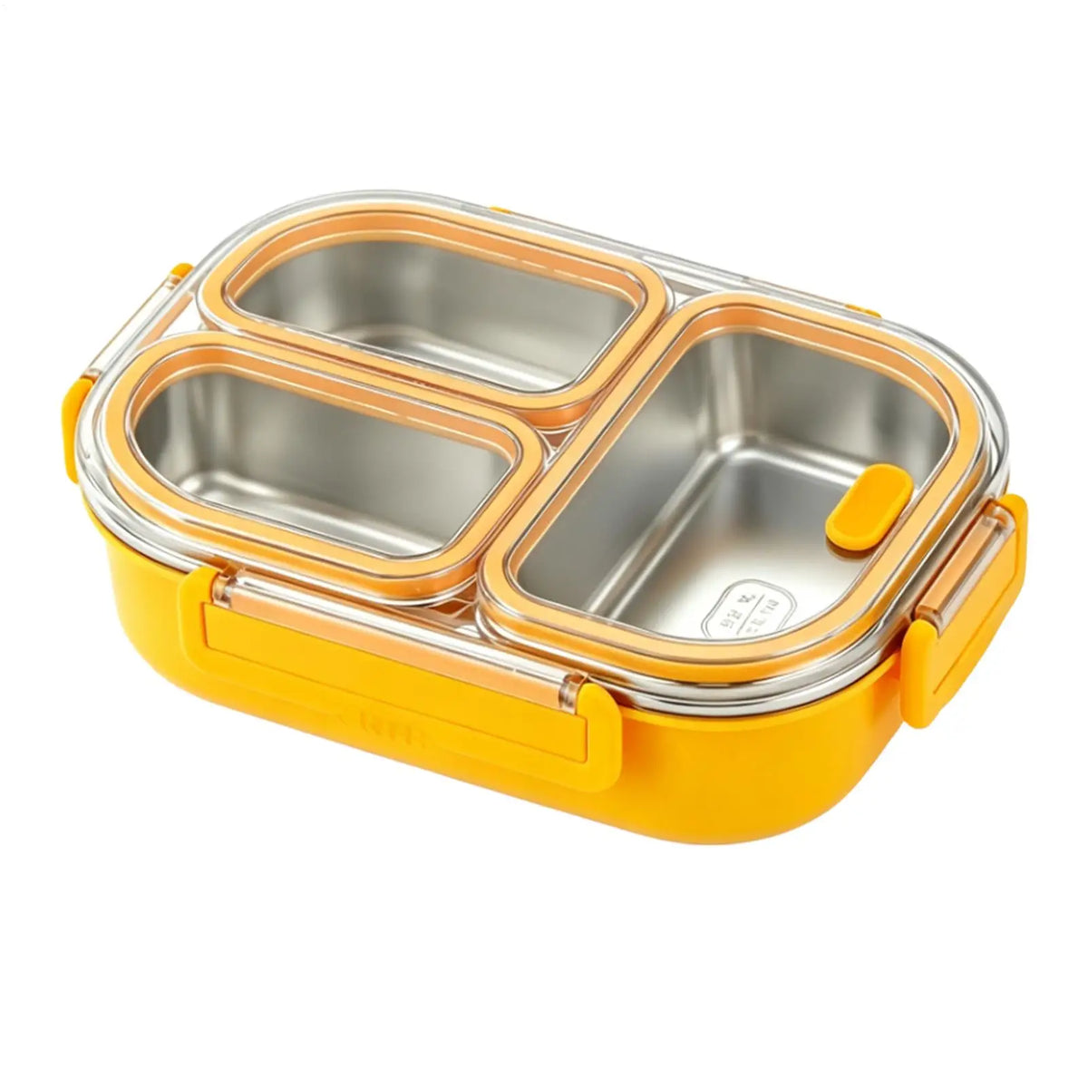3-Grid Stainless Steel Bento Lunch Box – Leakproof Large Bento Lunch Box PLUSH