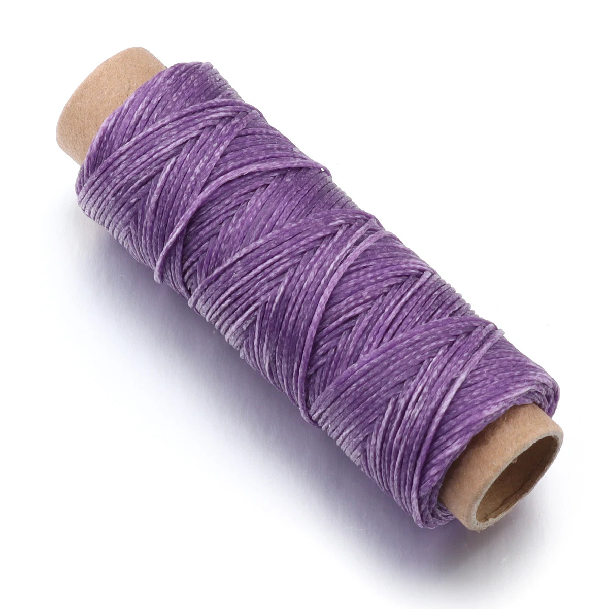 50 Yards Flat Waxed Thread 1mm | Leather & Bookbinding Cord Waxed Sewing Thread PLUSH Purple