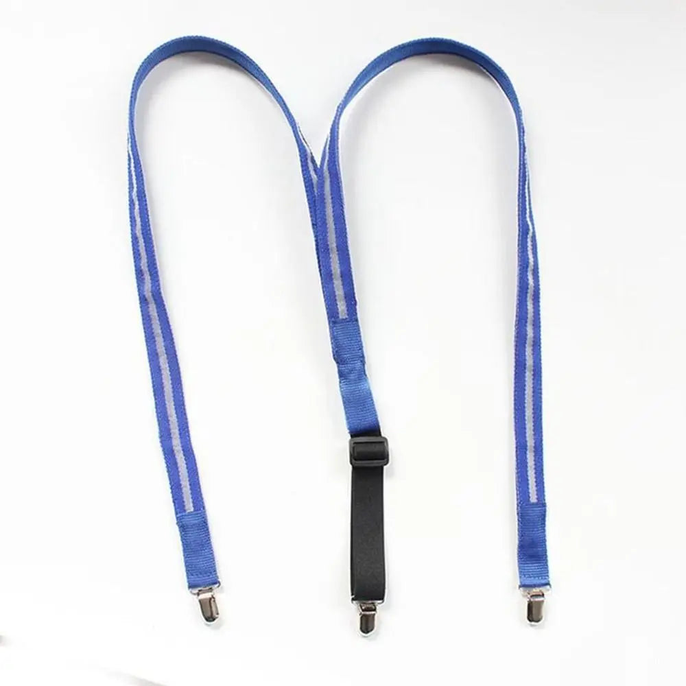 LED Light-Up Suspenders & Bow Tie Set – Glow Party Props LED Party Suspenders PLUSH blue-Suspenders